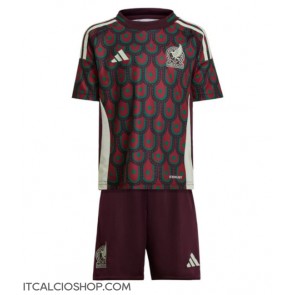 Messico Prima Maglia Bambino Copa America 2024 Manica Corta (+ Pantaloni corti)